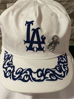 LA STORE- WRK ESSENTIALS Cap with Blue LA Logo and Scorpion Pin